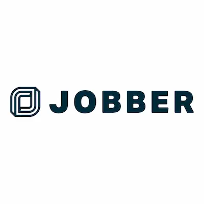 Jobber logo showing compatibility with Robots Helper AI receptionist for contractors